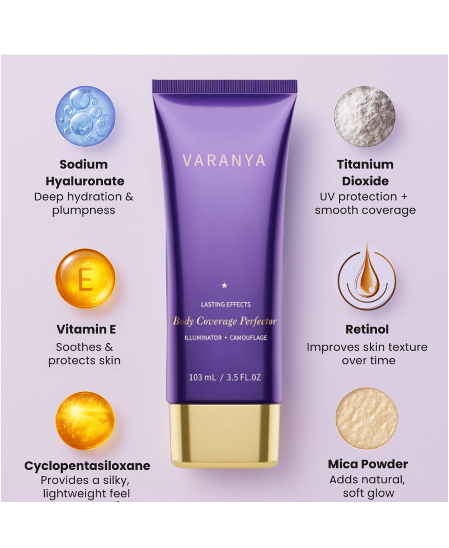 Varanya Body Coverage Perfector (With Free Brush)