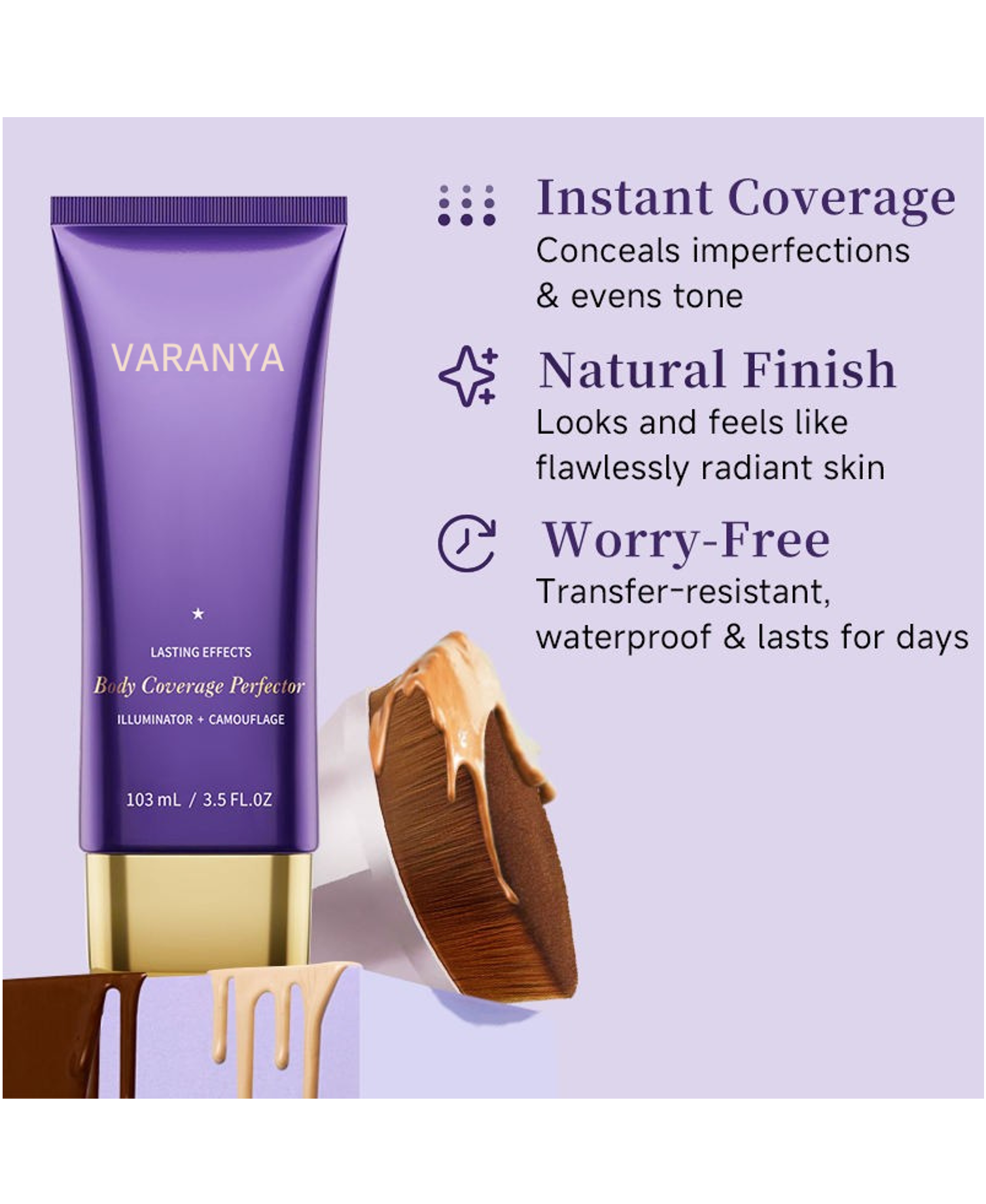 Varanya Body Coverage Perfector (With Free Brush)
